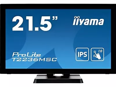 Iiyama ProLite T2236MSC TOUCH SCREEN Monitor HDMi DVIVGA AND AUDIO • £170