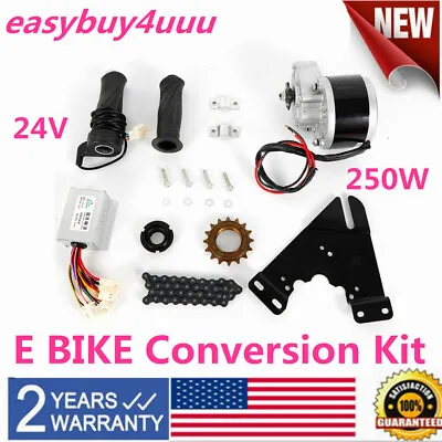 24v 250w Electric Bicycle Motor Kit 16-28  E-bike Conversion Kit Simple Diy Bike • $66.34