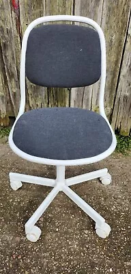 IKEA ORFJALL SWIVEL DESK CHAIR White And Grey - Child Sized • £35