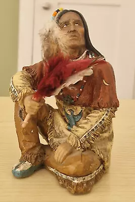 Elgate Shamanic Figurine Statue Miniature Shaman Spiritual Native American • £12