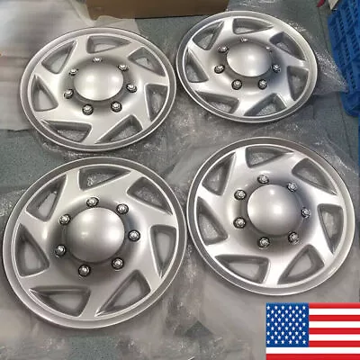 4pcs For Ford E350 E450 Econoline Van 16  Full Wheel Covers Hub Caps Rim Hubs • $82.99