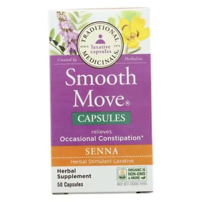 Smooth Move Senna 50 Caps By Traditional Medicinals • £21.05
