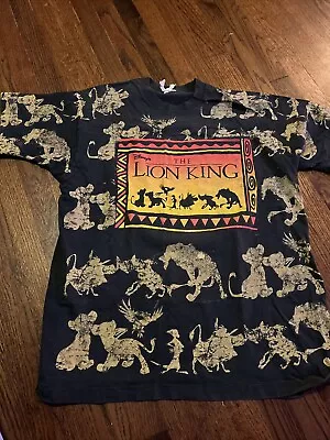 Vintage 90s - The Lion King - Graphic Print Disney Movie Promo Tee Shirt OSFA • $20.50
