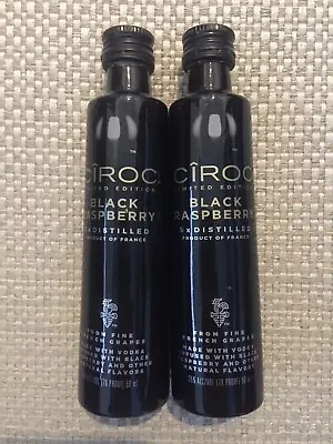 CIROC Black Raspberry Limited Edition Vodka Mini Glass Liquor Bottles EMPTY 50ml • $24.99