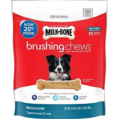 Milk-Bone Brushing Chews Daily Dental DogSmall/Medium 35 Count • $18.46
