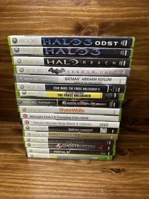 $91.99 • Buy 17 XBOX 360 Video Game Lot Assorted, Bundle Used Halo, Batman, Naruto, Star Wars