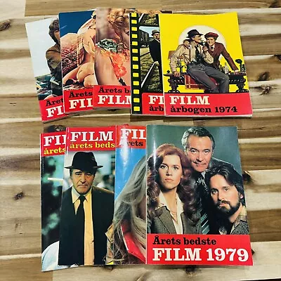 LOT OF 10 VINTAGE 1970s 80s SWEDEN FILM MAGAZINE LOT SWEDISH HOLLYWOOD MOVIES • $31.95