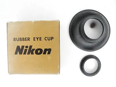 Nikon Vintage Rubber Eyecup & 19mm Metal Screw In Eyepiece For F F2 FE FM FA • $59.99