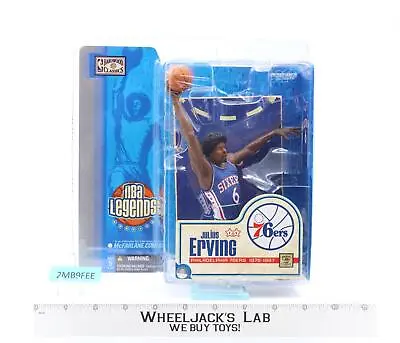 Julius Erving Philadelphia 76ers 1976-1987 NBA Legends 2005 McFarlane NEW SEALED • $32.65