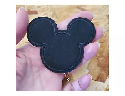 Mickey Mouse - Black - Halloween - Crafts -  Iron On Applique Patch • $3.89