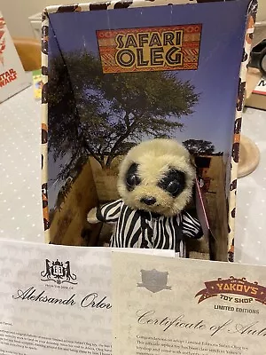 Safari Oleg Compare The Meercat Soft Toy Brand NEW Boxed With Certificate • £7.95