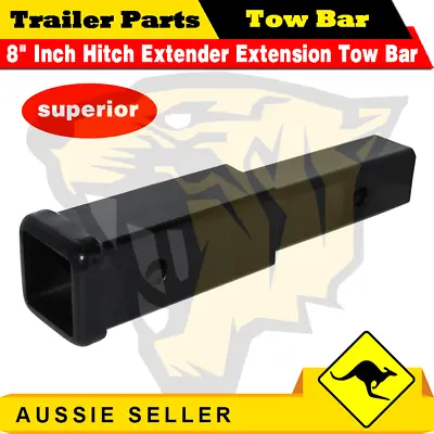 $32.99 • Buy 8  Inch Hitch Extender Extension Tow Bar Trailer 4WD Car 2  Receiver Heavy Duty