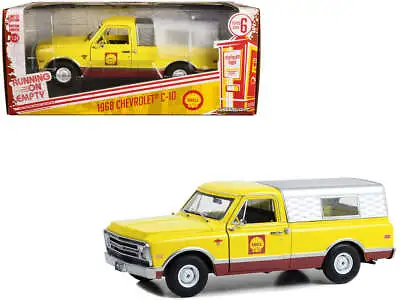 1:24 1968 Chevrolet C-10 Pickup Truck W/Camper -- Shell Oil -- Greenlight • $49.99