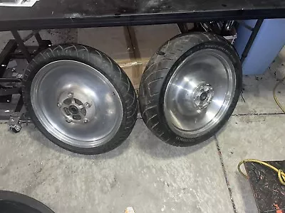$250 • Buy 2002-2006 Harley  V-rod Wheels Rims Vrod - Back Is Ok, Front Has Light Damage