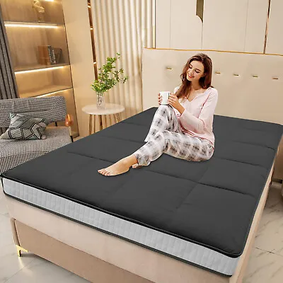 10cm Thick Floor Futon Mattress Foldable Japanese Floor Mattress Tatami Pad Mat • £149.99