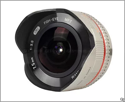 Samyang 7.5mm Ultra Wide Angle Fisheye Lens For Micro Four Thirds - Silver • $269