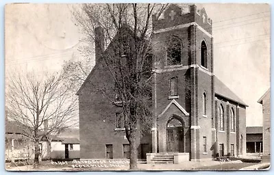 Postcard RPPC MI Scottville Michigan First Methodist Church Mason Co R50 • $5.99