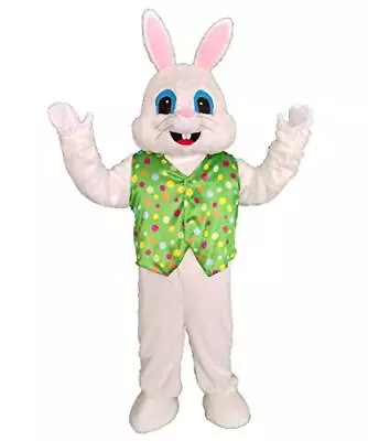 Green Easter Rabbit Mascot Costume Adult Halloween Costume • $47.83