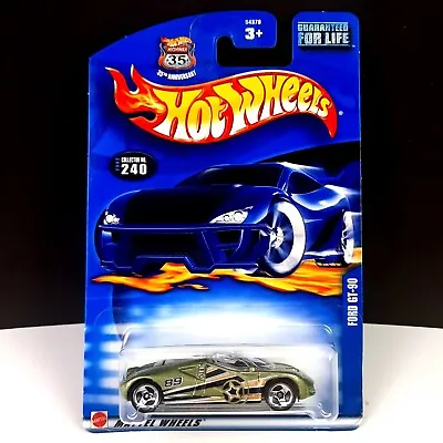 Hot Wheels #240 Ford GT-90 Olive Green 2002 3SP Air Circus Tampo Rear Window • $4.25