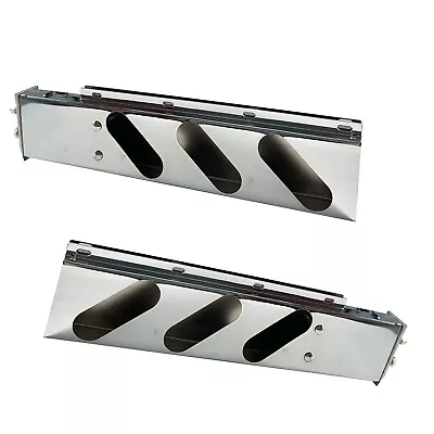 PAIR Spring Loaded 2.5  Bolt Pattern 30  Mudflap Hangers Bracket Stainless Steel • $83.69