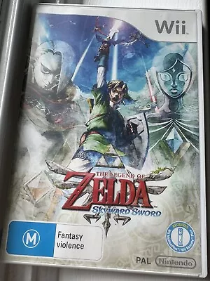 The Legend Of Zelda Skyward Sword Nintendo Wii Complete Free Tracked Postage • $29.95