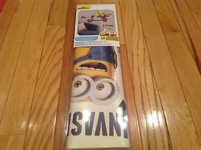 NIB The Minion Invasion Movie Exclusive 10 Peel & Stick Wall Decals • $9.95