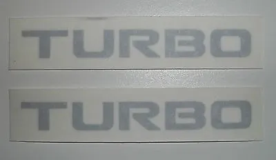New Mitsubishi TURBO Logo Decal Pair Door Handle Starion Conquest Galant DSM EVO • $12