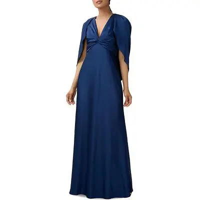 Aidan Mattox Womens Cape Sleeve Maxi Formal Evening Dress Gown BHFO 3182 • $55.99