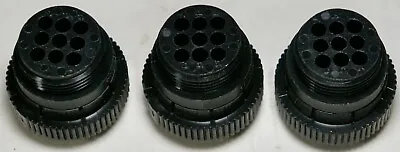 AMP 206708-1 Circular Connector Plug 9 Pos Shell Size 13 Lot/3 • $9.50