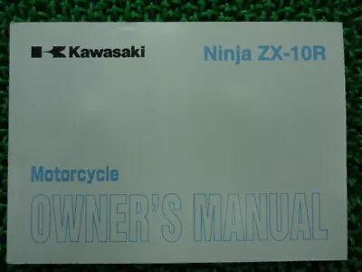 KAWASAKI Genuine Used Motorcycle Instruction Manual ZX-10R Edition 1 2009 • £9.51