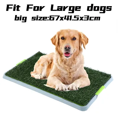 £21.99 • Buy Pet Dog Toilet Mat Indoor Restroom Training Grass Potty Pad Loo Tray Large Puppy