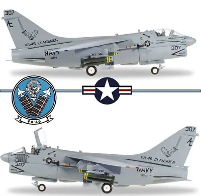 HERPA 1/72 580175 A-7E Corsair II USN VA-46 Clansmen USS JFK Op. Desert Storm • $227