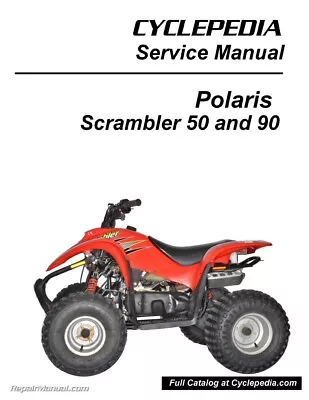 2001-2003 Polaris Scrambler 50cc & 90cc ATV Service Repair Manual CPP-173-P • $36.83