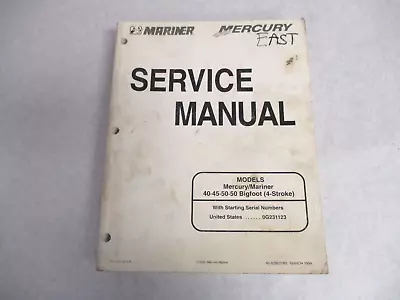 90-828631R3 Mercury Mariner Outboard Service Repair Manual 40 45 50 4S Bigfoot • $22.90