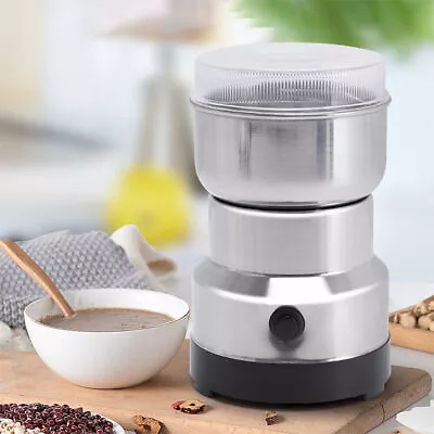 4 Blades Electric Coffee Bean Grinder Grinding Milling Bean Nut Spice Grinder • £10.99