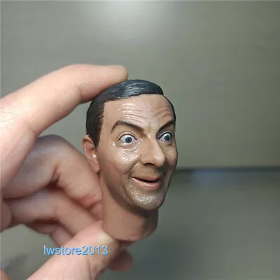 1:6 Funny Rowan Atkinson Head Sculpt Carved For 12  Male Action Figure Body Doll • $18.39