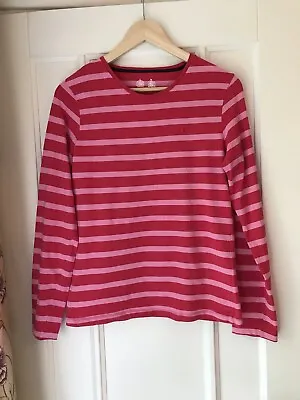 Musto Womens Pink Striped Top Size 14 • £7