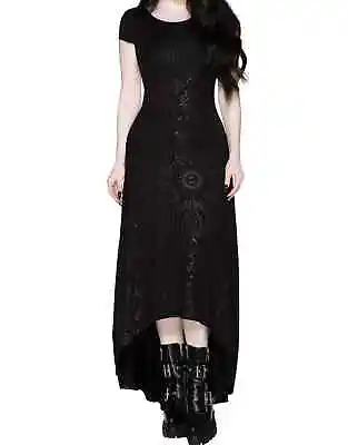 Killstar Deadly Dana Maxi Dress Black Wicca Punk Alternative Pagan KSRA002850 • £88.85