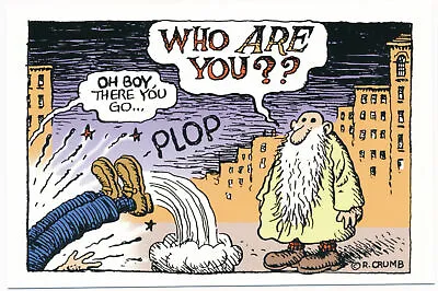 Who Are You??   Mr. Natural - R. Crumb Postcard 162 • $5.99