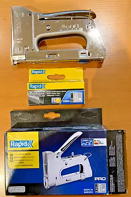 £52 • Buy Rapid Heavy Duty R28 Cable Tacker / Stapler / Staple Gun + 900 10mm Staples