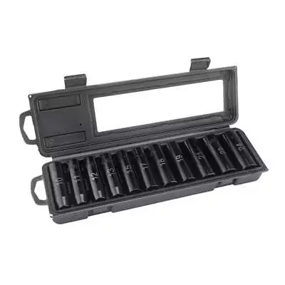 11-Piece 1/2  Drive Deep 6-Point Impact Metric Socket Set • $21.83