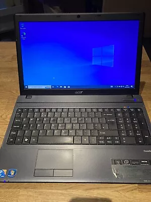 Acer Aspire Travelmate 5740 Laptop: I3-330M 3GB Ram 250GB Storage • £26