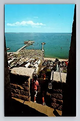 Cape Cod MA-Massachusetts View Provincetown Harbor Monument Vintage Postcard • $7.99