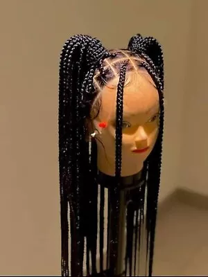 Pre-Order  Full Lace Box Braided Wig Box Braids Wig. Updo Hair • £198