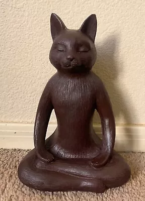 Three Hands Corp Meditating Cat Sculpture • $22
