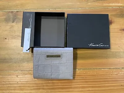 Kenneth Cole Ladies Purse/ Wallet Ash Grey Snake Print Real Leather - New Boxed • £20