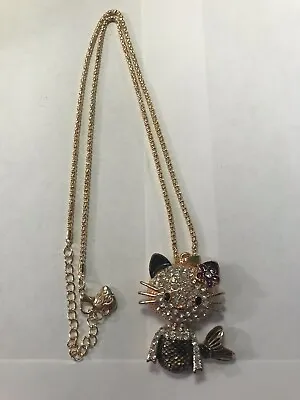 Betsey Johnson Hello Kitty Mermaid Pendant With Necklace New Without Tags • $6
