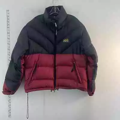 Jagged Edge Mountain Gear Men's Goose Down Quilted Coat - Red Black Colorblock L • $85