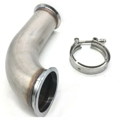 $80.90 • Buy 3  90 Degree V-Band W/Clamp Pipe Short Leg 6  Universal Downpipe Turbo W/ Clamp