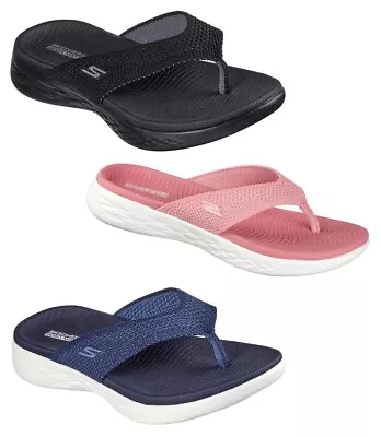 Skechers Women's And Ladies' On The Go 600 Flip Flop Sandals 179074S • $38.49